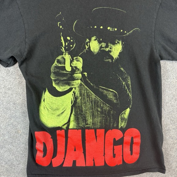 Django Unchained T Shirt Mens Medium Black Quentin Tarantino Movie Promo 2012 - Picture 4 of 8